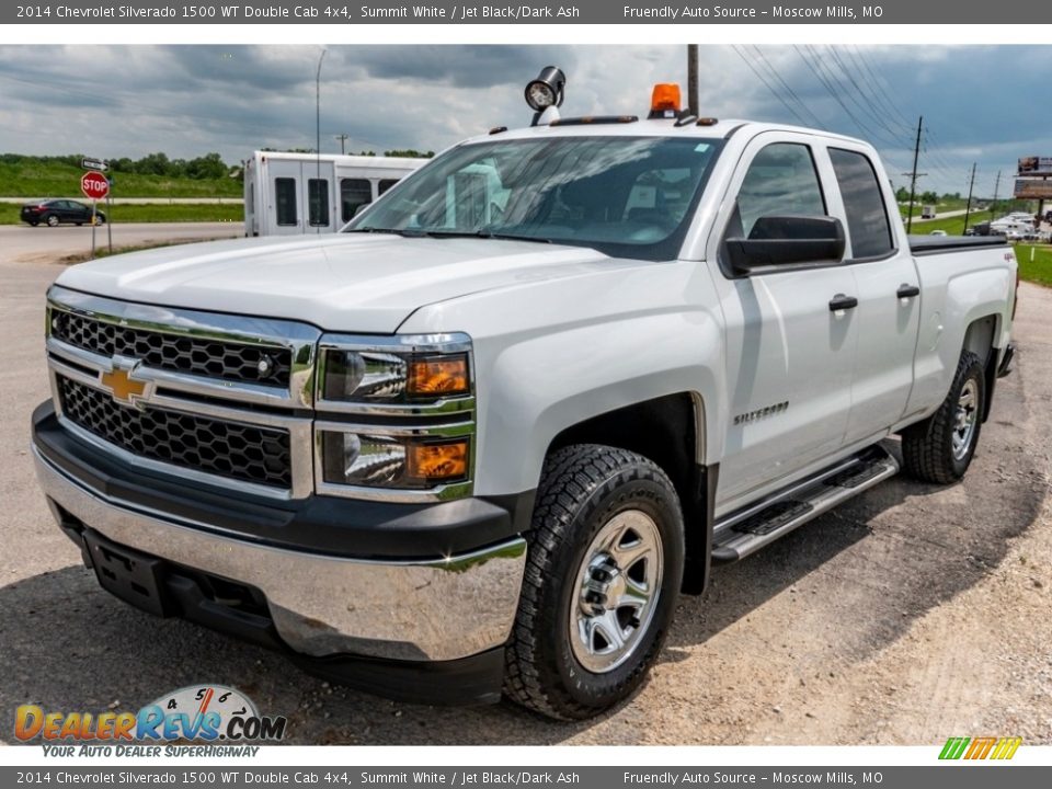 2014 Chevrolet Silverado 1500 WT Double Cab 4x4 Summit White / Jet Black/Dark Ash Photo #8