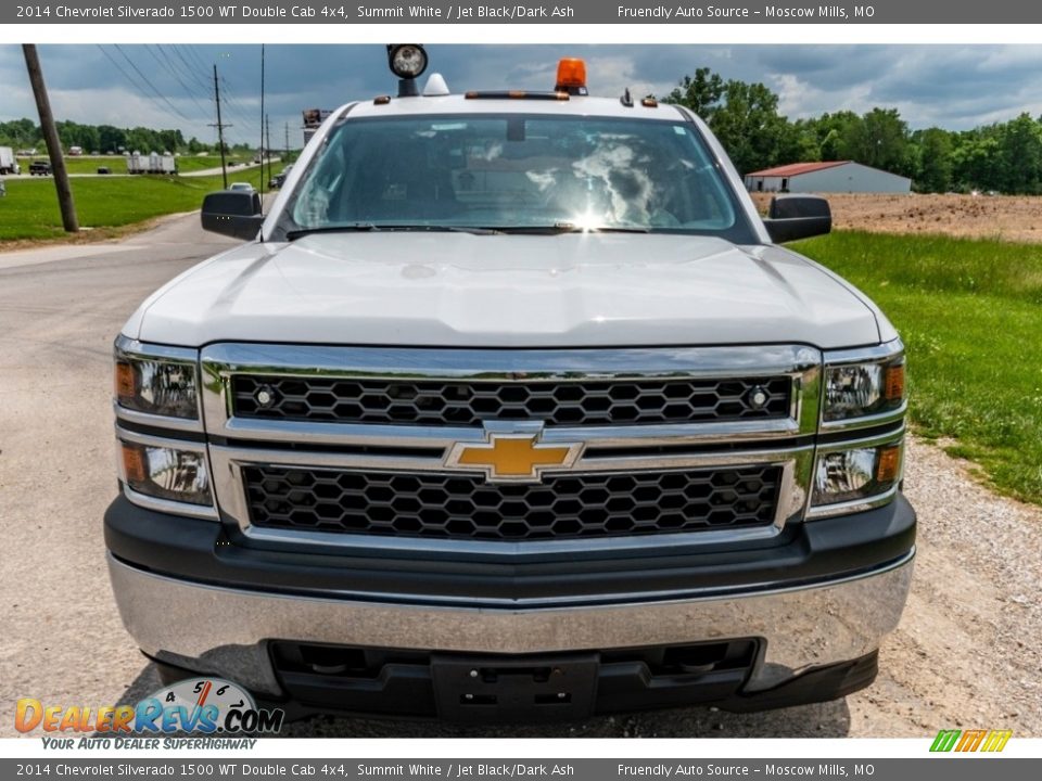 2014 Chevrolet Silverado 1500 WT Double Cab 4x4 Summit White / Jet Black/Dark Ash Photo #9