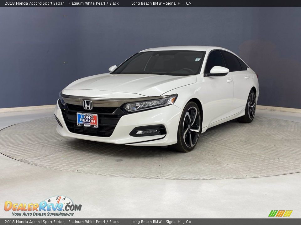 2018 Honda Accord Sport Sedan Platinum White Pearl / Black Photo #3