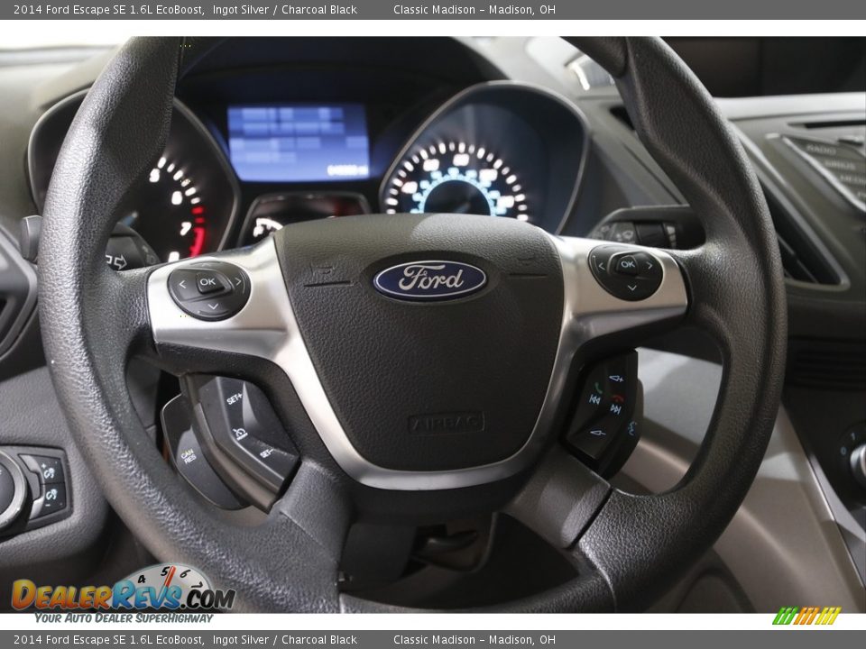 2014 Ford Escape SE 1.6L EcoBoost Ingot Silver / Charcoal Black Photo #7