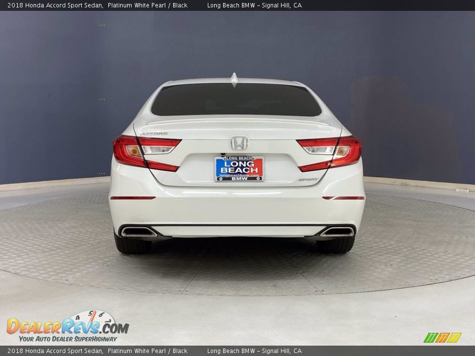 2018 Honda Accord Sport Sedan Platinum White Pearl / Black Photo #4
