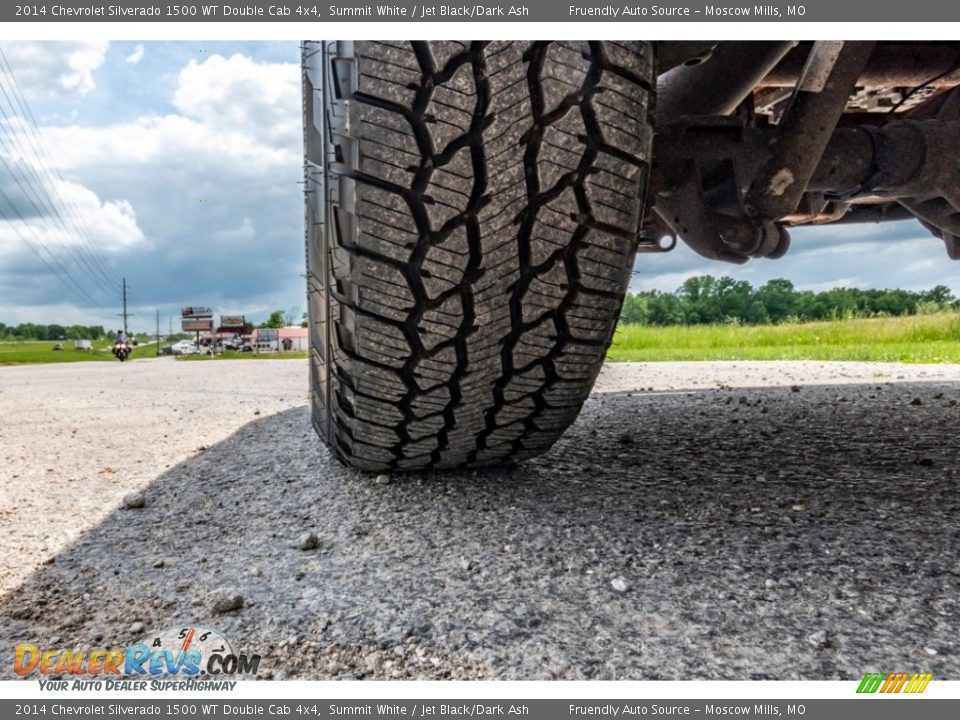 2014 Chevrolet Silverado 1500 WT Double Cab 4x4 Summit White / Jet Black/Dark Ash Photo #12