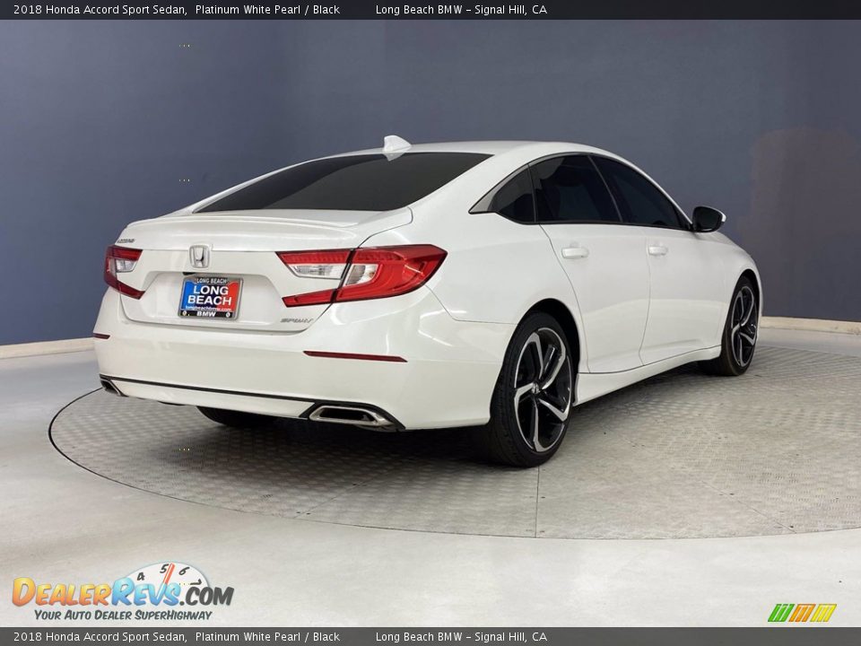 2018 Honda Accord Sport Sedan Platinum White Pearl / Black Photo #5