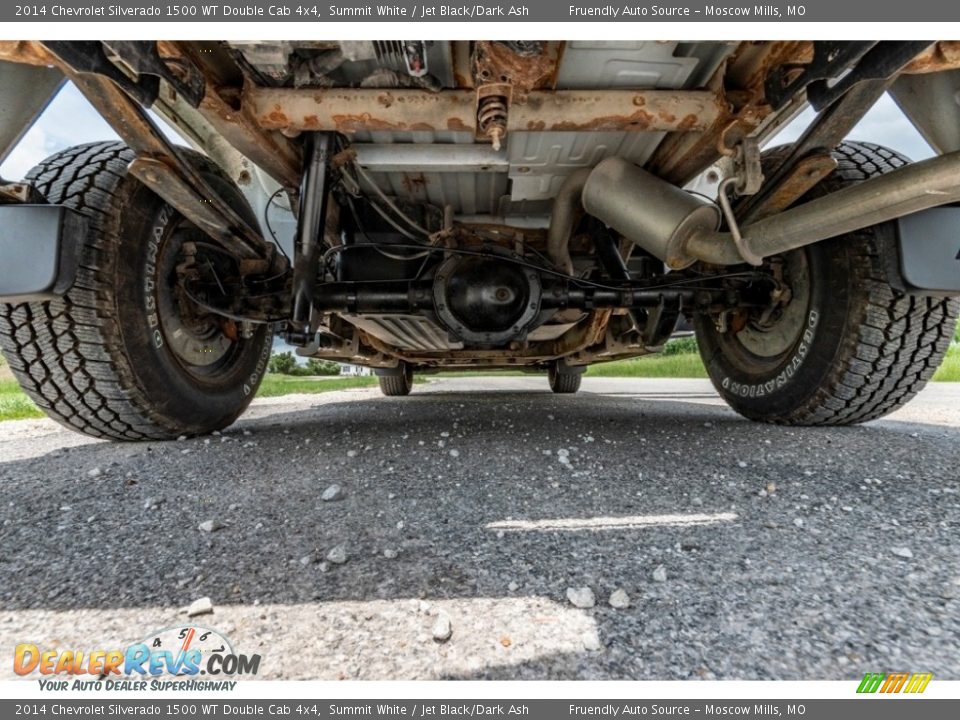 2014 Chevrolet Silverado 1500 WT Double Cab 4x4 Summit White / Jet Black/Dark Ash Photo #13