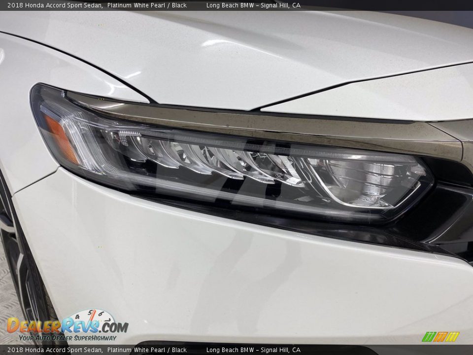 2018 Honda Accord Sport Sedan Platinum White Pearl / Black Photo #7