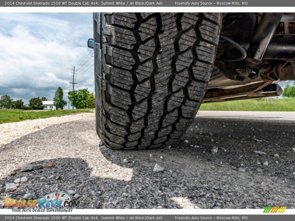 2014 Chevrolet Silverado 1500 WT Double Cab 4x4 Summit White / Jet Black/Dark Ash Photo #15