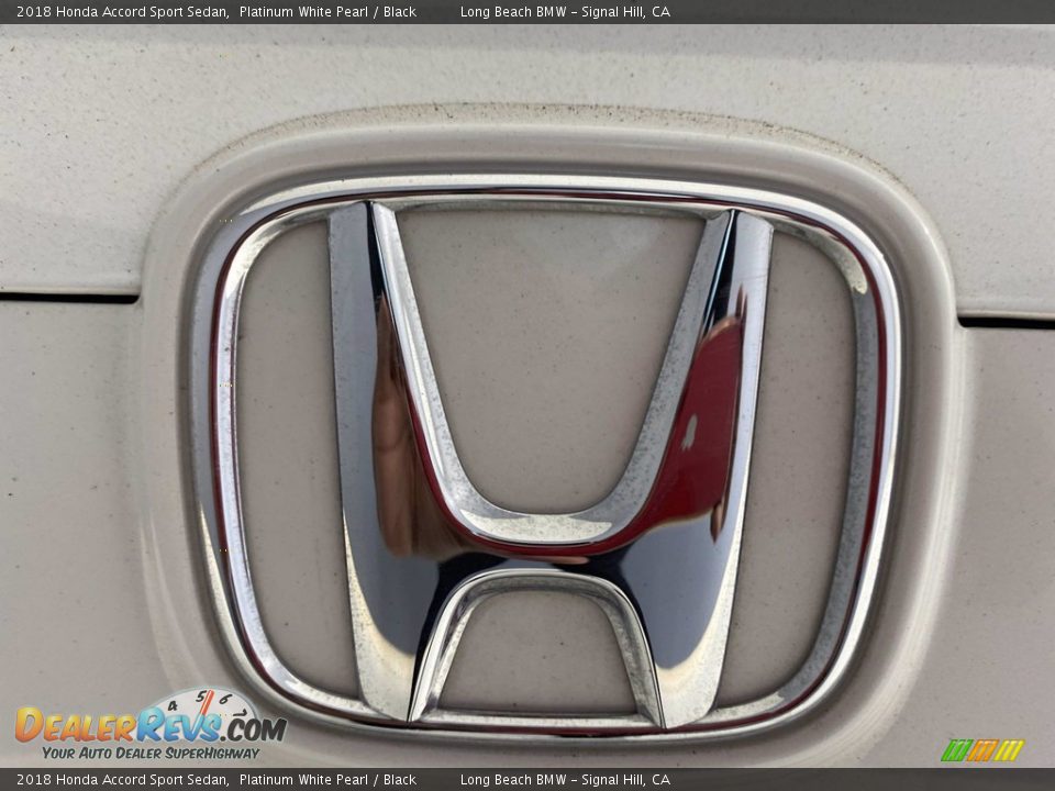 2018 Honda Accord Sport Sedan Platinum White Pearl / Black Photo #10