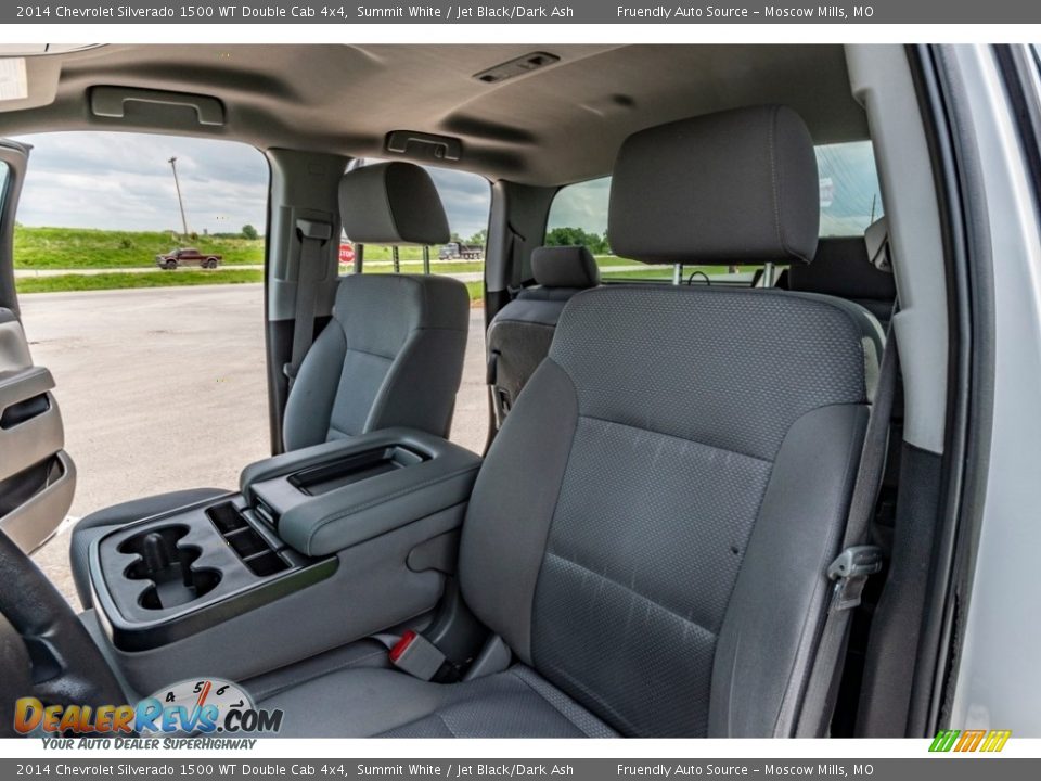 2014 Chevrolet Silverado 1500 WT Double Cab 4x4 Summit White / Jet Black/Dark Ash Photo #18
