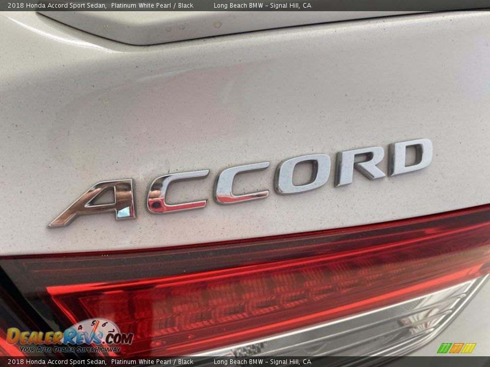2018 Honda Accord Sport Sedan Platinum White Pearl / Black Photo #11