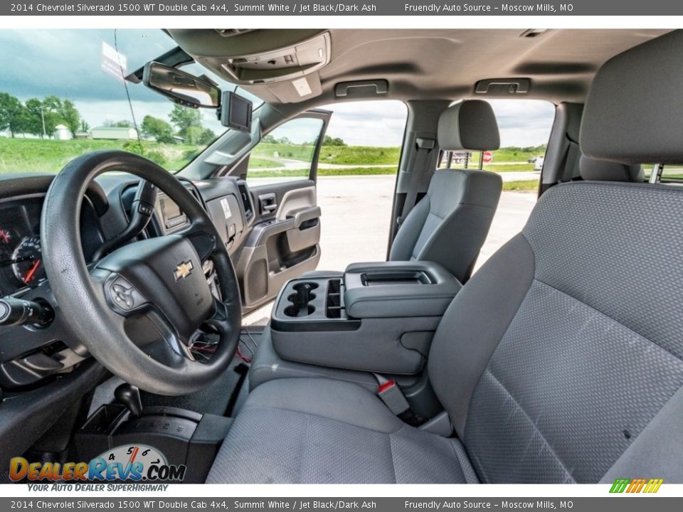 2014 Chevrolet Silverado 1500 WT Double Cab 4x4 Summit White / Jet Black/Dark Ash Photo #19