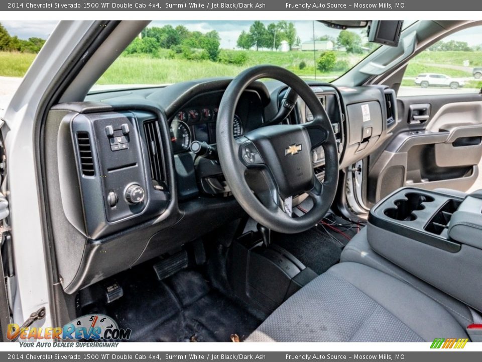 2014 Chevrolet Silverado 1500 WT Double Cab 4x4 Summit White / Jet Black/Dark Ash Photo #20