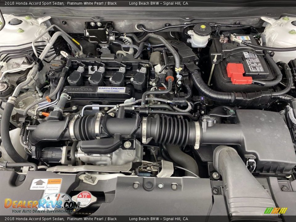 2018 Honda Accord Sport Sedan Platinum White Pearl / Black Photo #12