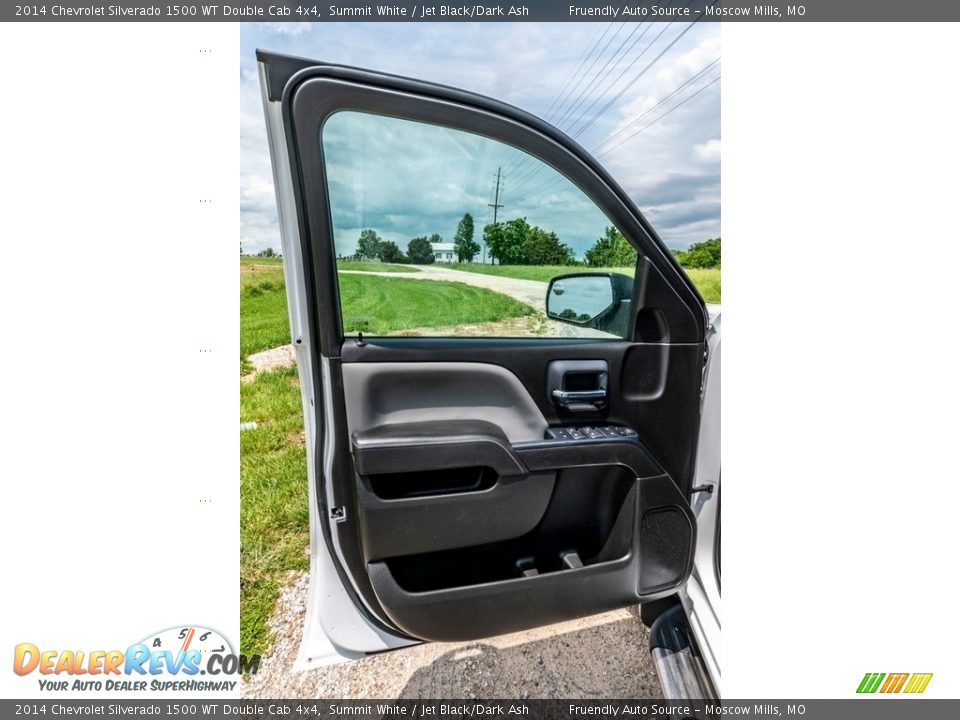 2014 Chevrolet Silverado 1500 WT Double Cab 4x4 Summit White / Jet Black/Dark Ash Photo #21