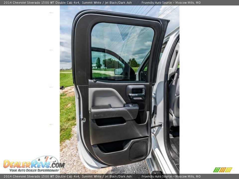 2014 Chevrolet Silverado 1500 WT Double Cab 4x4 Summit White / Jet Black/Dark Ash Photo #22
