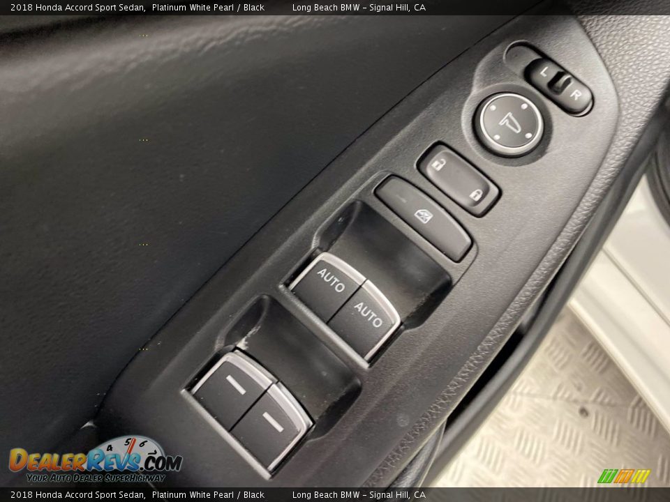 2018 Honda Accord Sport Sedan Platinum White Pearl / Black Photo #14