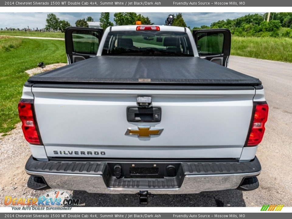 2014 Chevrolet Silverado 1500 WT Double Cab 4x4 Summit White / Jet Black/Dark Ash Photo #24