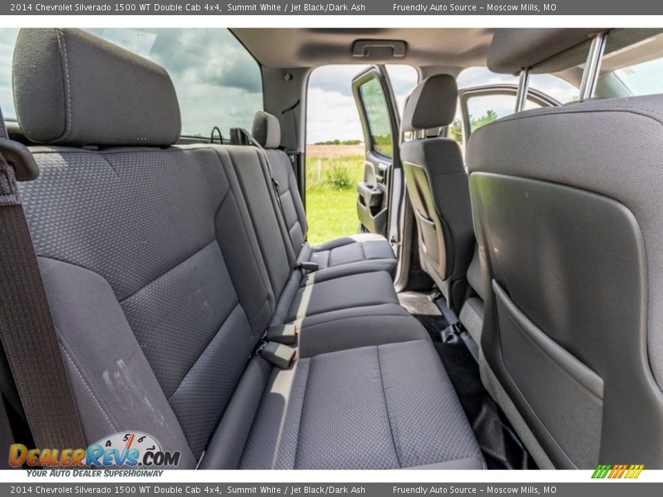 2014 Chevrolet Silverado 1500 WT Double Cab 4x4 Summit White / Jet Black/Dark Ash Photo #25