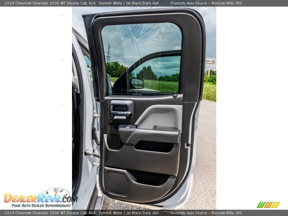 2014 Chevrolet Silverado 1500 WT Double Cab 4x4 Summit White / Jet Black/Dark Ash Photo #26