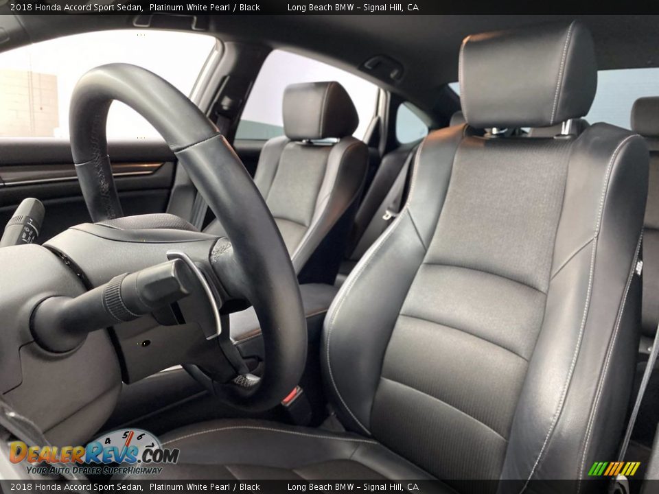 2018 Honda Accord Sport Sedan Platinum White Pearl / Black Photo #17