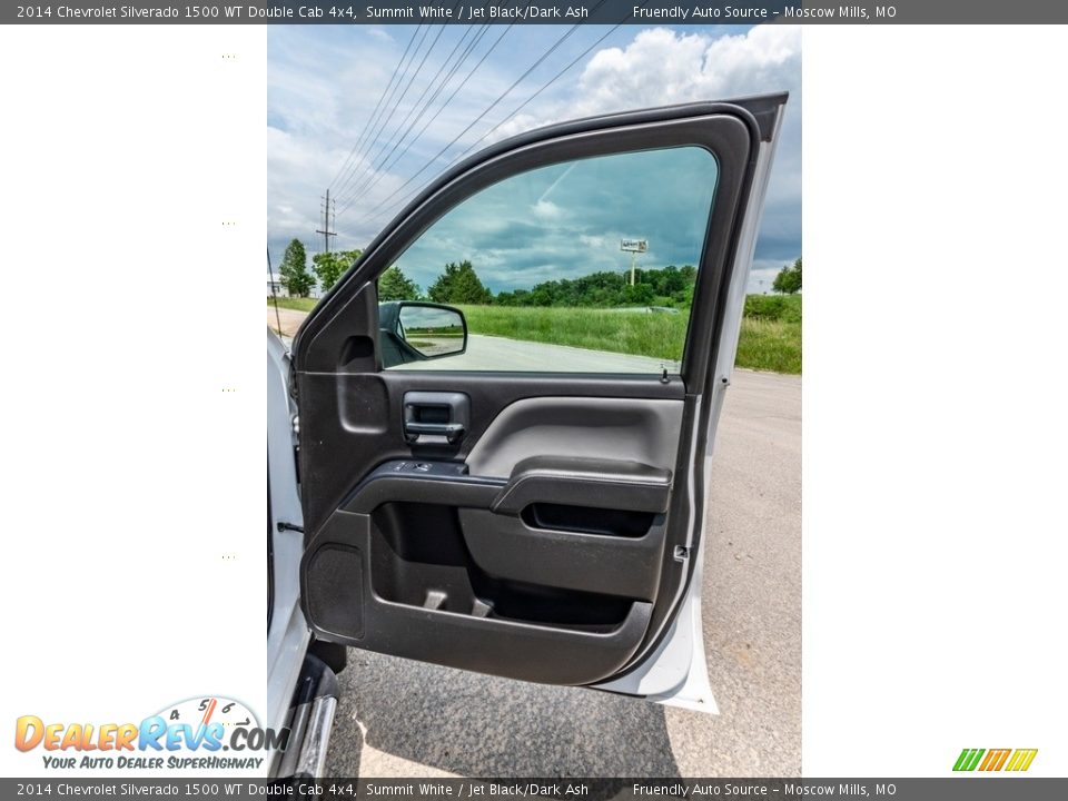 2014 Chevrolet Silverado 1500 WT Double Cab 4x4 Summit White / Jet Black/Dark Ash Photo #27