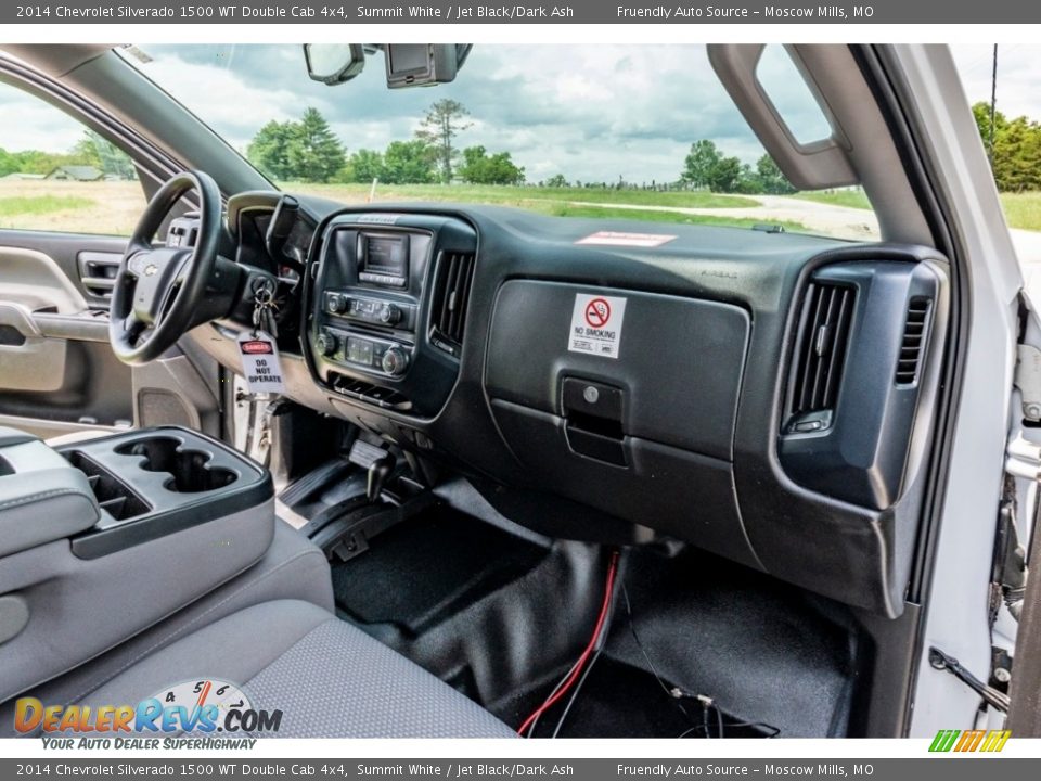 2014 Chevrolet Silverado 1500 WT Double Cab 4x4 Summit White / Jet Black/Dark Ash Photo #28