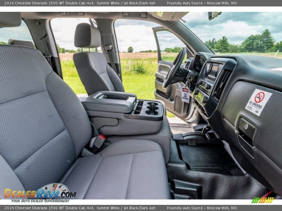 2014 Chevrolet Silverado 1500 WT Double Cab 4x4 Summit White / Jet Black/Dark Ash Photo #29