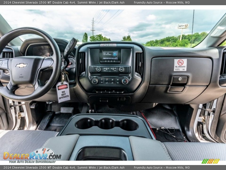 2014 Chevrolet Silverado 1500 WT Double Cab 4x4 Summit White / Jet Black/Dark Ash Photo #31
