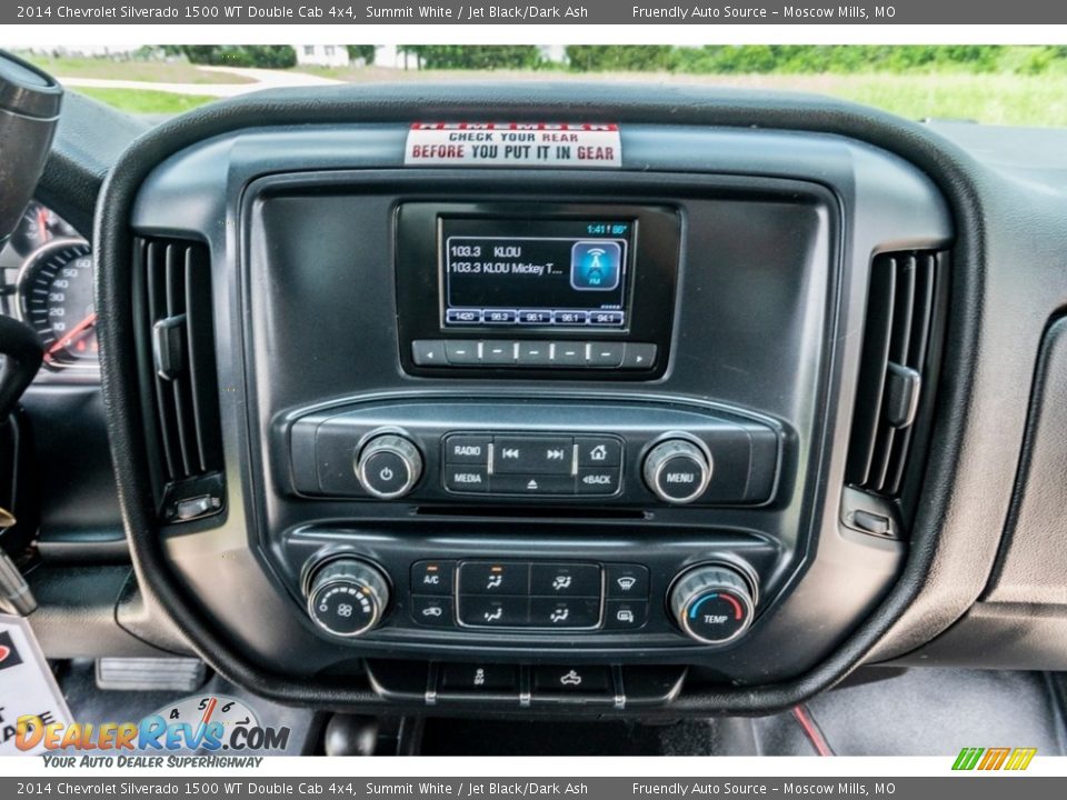 2014 Chevrolet Silverado 1500 WT Double Cab 4x4 Summit White / Jet Black/Dark Ash Photo #32