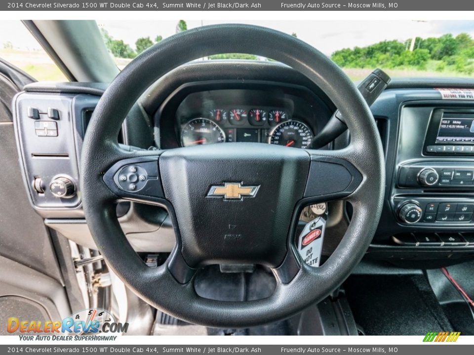 2014 Chevrolet Silverado 1500 WT Double Cab 4x4 Summit White / Jet Black/Dark Ash Photo #33