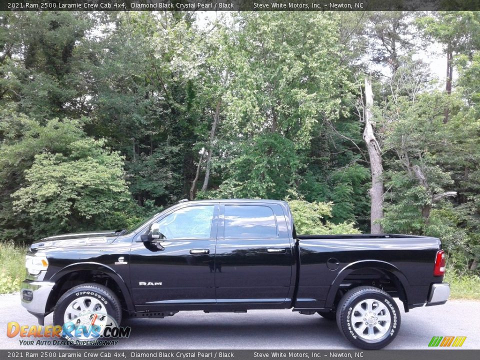 2021 Ram 2500 Laramie Crew Cab 4x4 Diamond Black Crystal Pearl / Black Photo #1