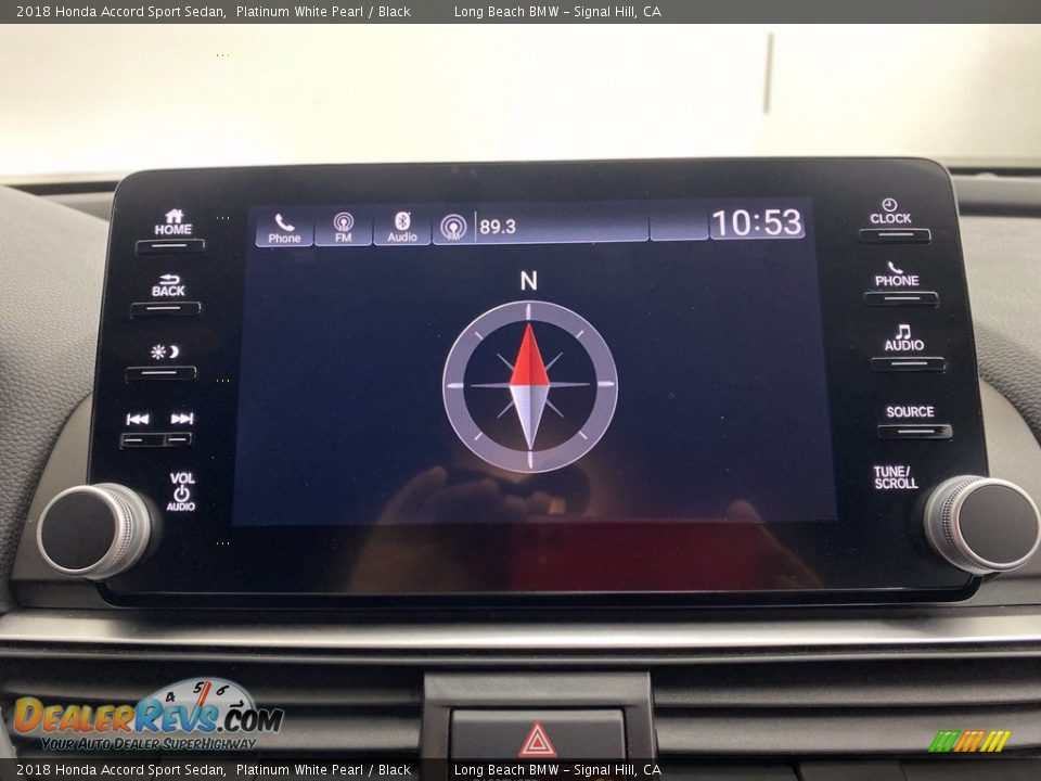 2018 Honda Accord Sport Sedan Platinum White Pearl / Black Photo #24