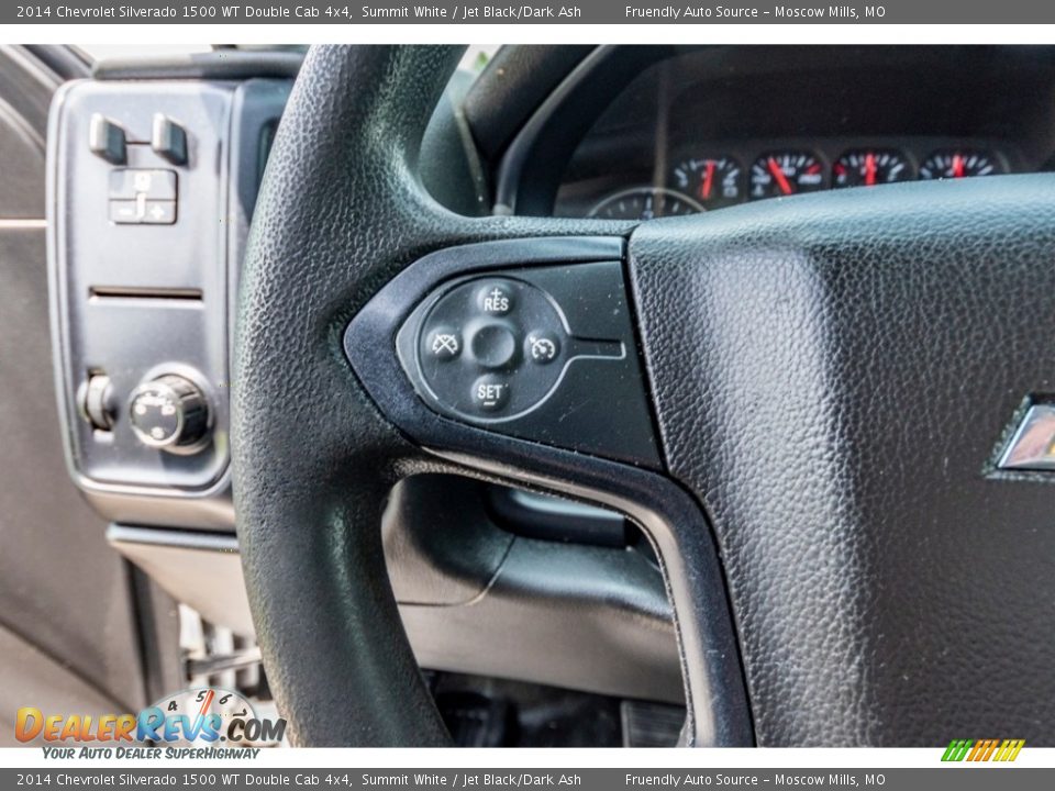 2014 Chevrolet Silverado 1500 WT Double Cab 4x4 Summit White / Jet Black/Dark Ash Photo #34