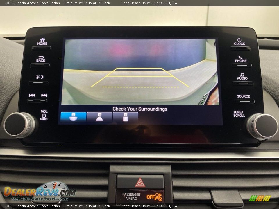 2018 Honda Accord Sport Sedan Platinum White Pearl / Black Photo #25
