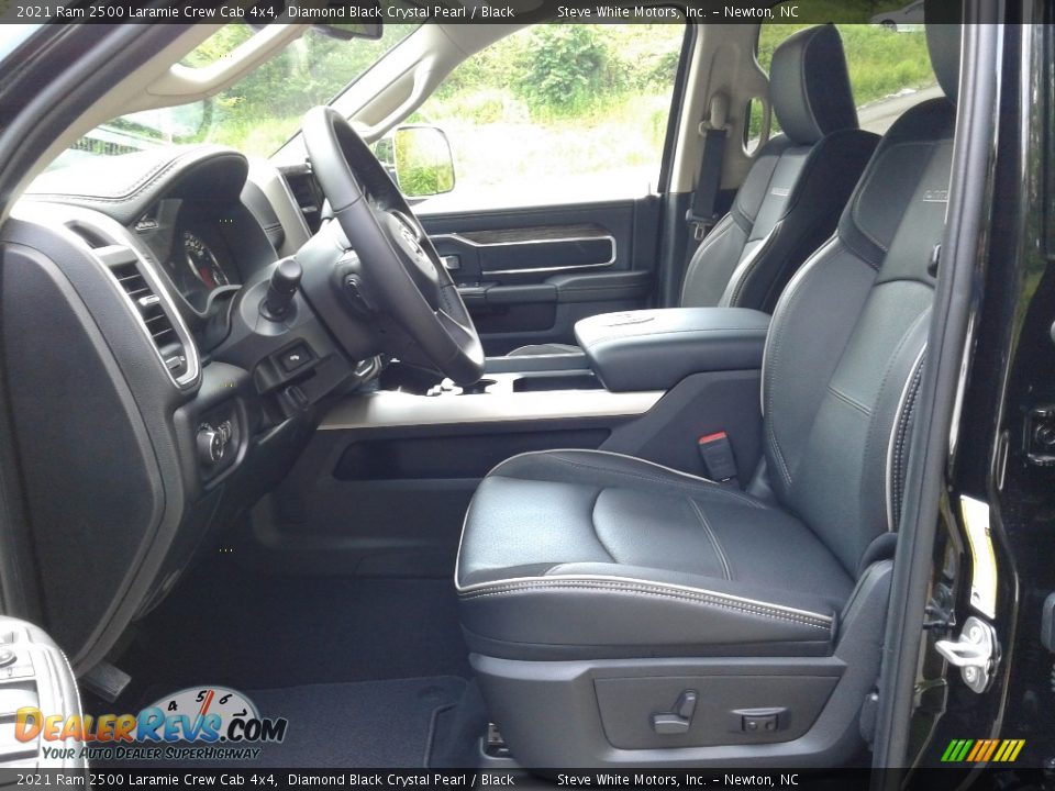 Black Interior - 2021 Ram 2500 Laramie Crew Cab 4x4 Photo #11