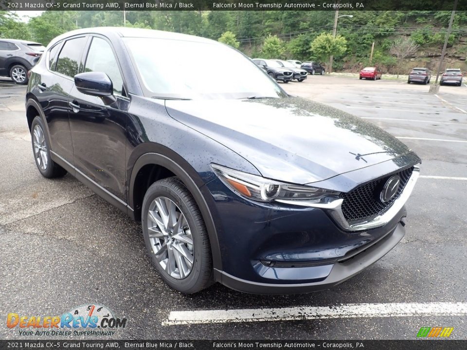 2021 Mazda CX-5 Grand Touring AWD Eternal Blue Mica / Black Photo #3