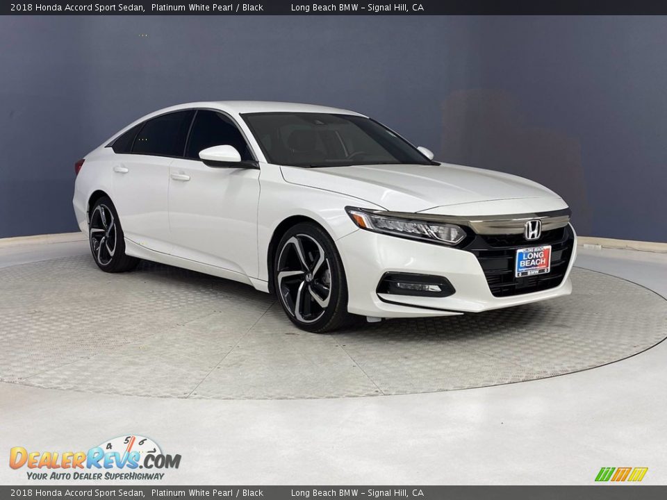 2018 Honda Accord Sport Sedan Platinum White Pearl / Black Photo #36
