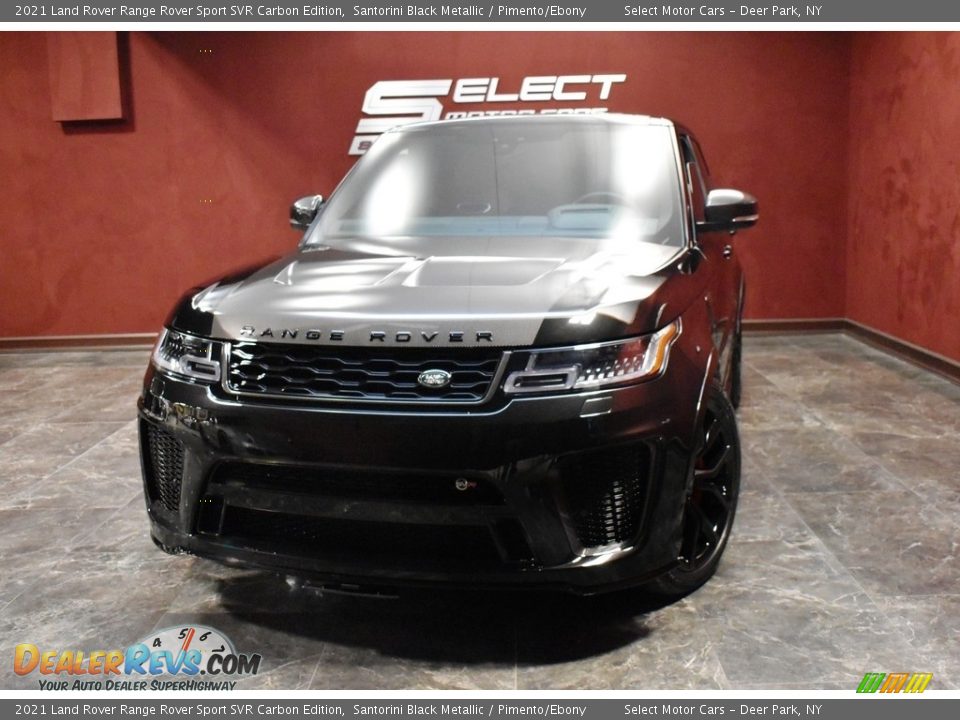 2021 Land Rover Range Rover Sport SVR Carbon Edition Santorini Black Metallic / Pimento/Ebony Photo #1