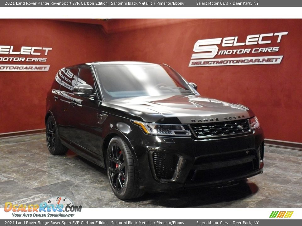 2021 Land Rover Range Rover Sport SVR Carbon Edition Santorini Black Metallic / Pimento/Ebony Photo #2