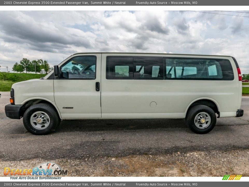 Summit White 2003 Chevrolet Express 3500 Extended Passenger Van Photo #7