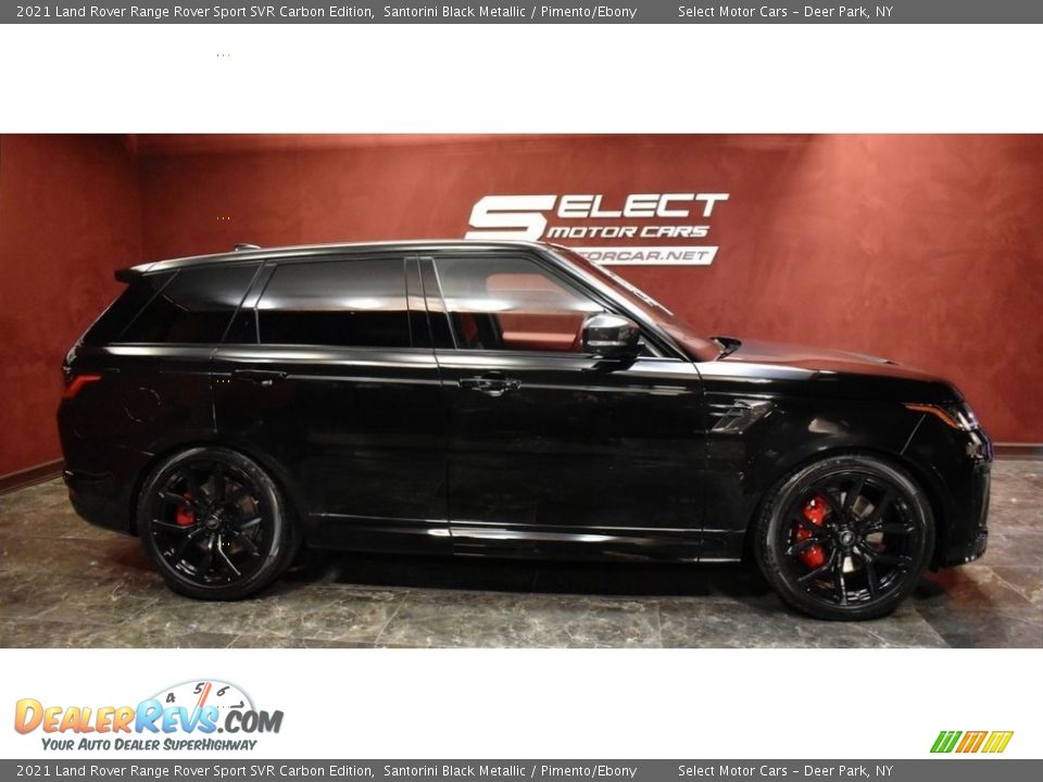 2021 Land Rover Range Rover Sport SVR Carbon Edition Santorini Black Metallic / Pimento/Ebony Photo #3