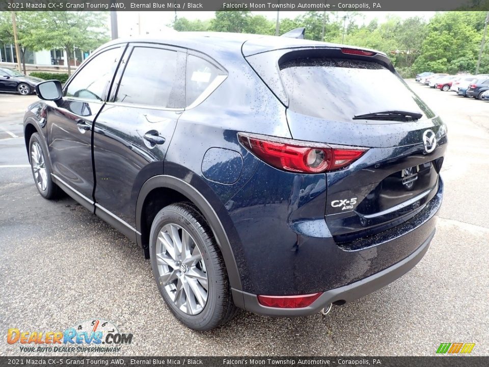 2021 Mazda CX-5 Grand Touring AWD Eternal Blue Mica / Black Photo #6