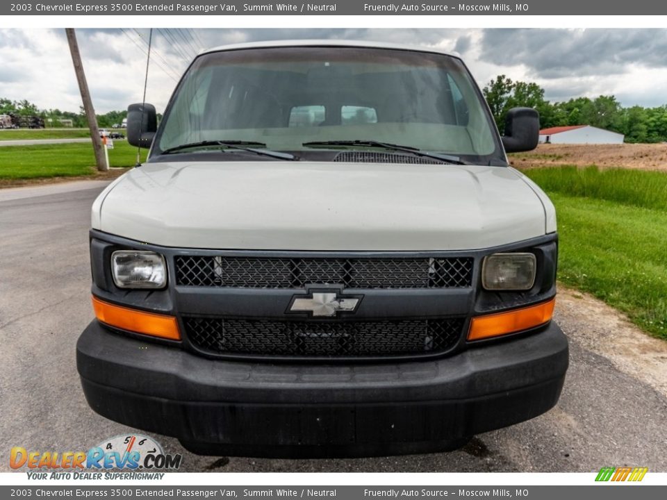 2003 Chevrolet Express 3500 Extended Passenger Van Summit White / Neutral Photo #9