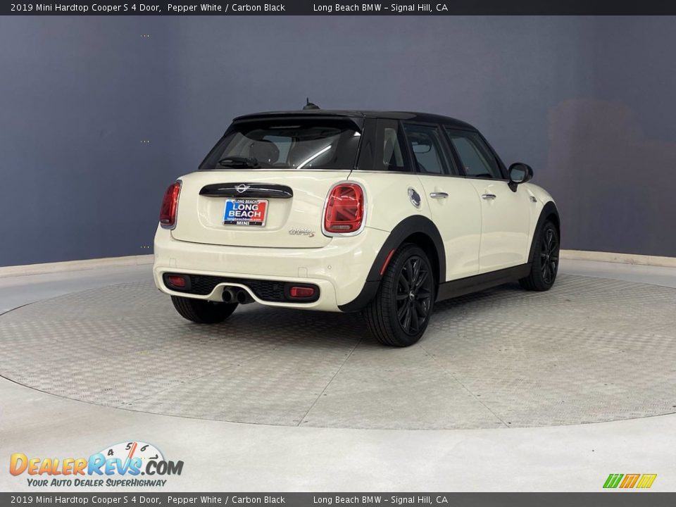 2019 Mini Hardtop Cooper S 4 Door Pepper White / Carbon Black Photo #5