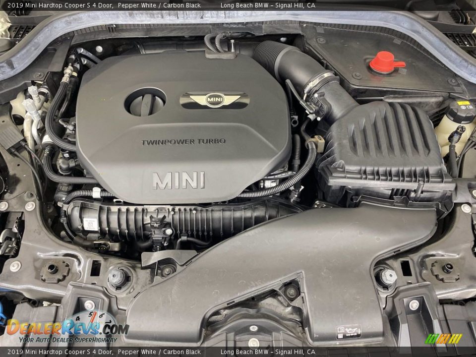 2019 Mini Hardtop Cooper S 4 Door Pepper White / Carbon Black Photo #12