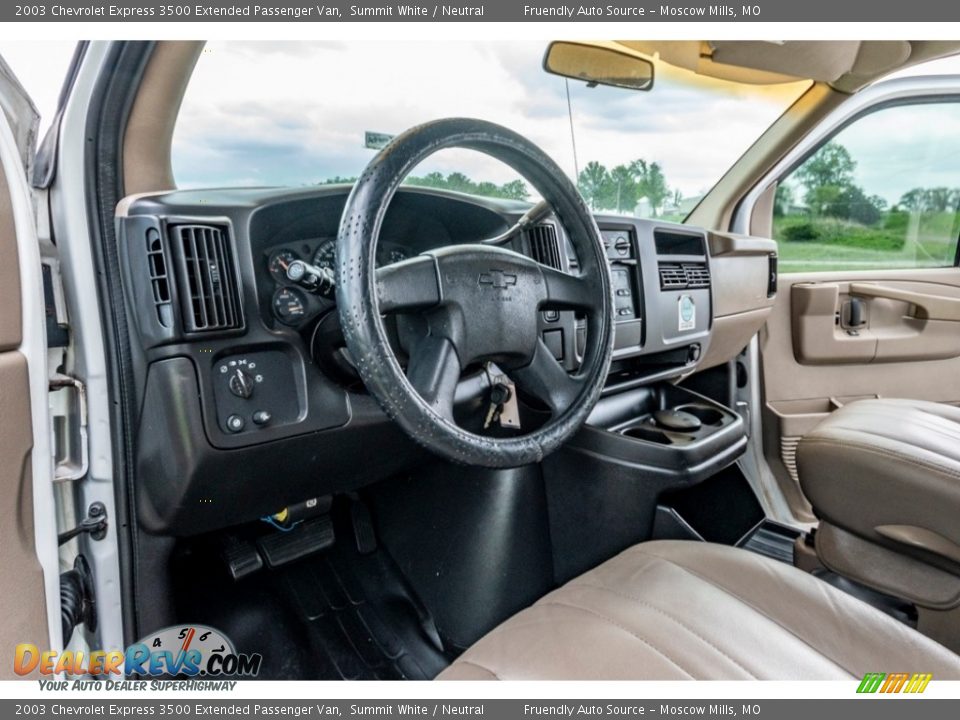 Front Seat of 2003 Chevrolet Express 3500 Extended Passenger Van Photo #19