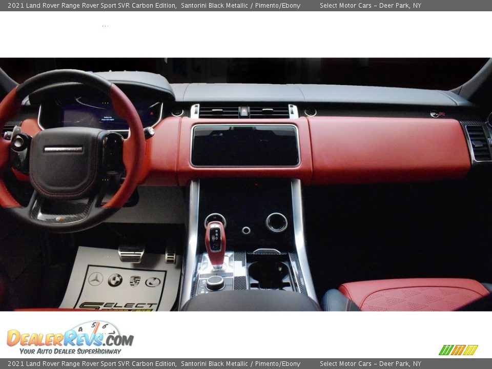Dashboard of 2021 Land Rover Range Rover Sport SVR Carbon Edition Photo #19