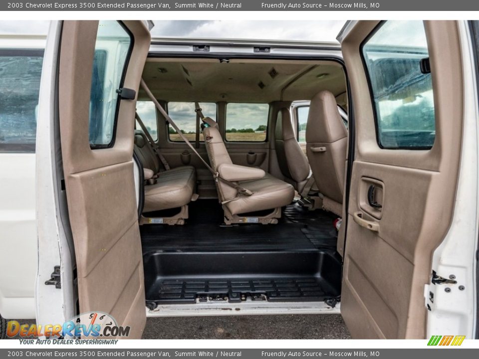 Rear Seat of 2003 Chevrolet Express 3500 Extended Passenger Van Photo #22