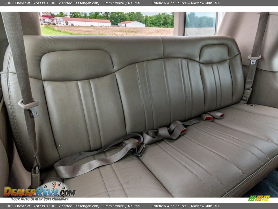 Rear Seat of 2003 Chevrolet Express 3500 Extended Passenger Van Photo #23