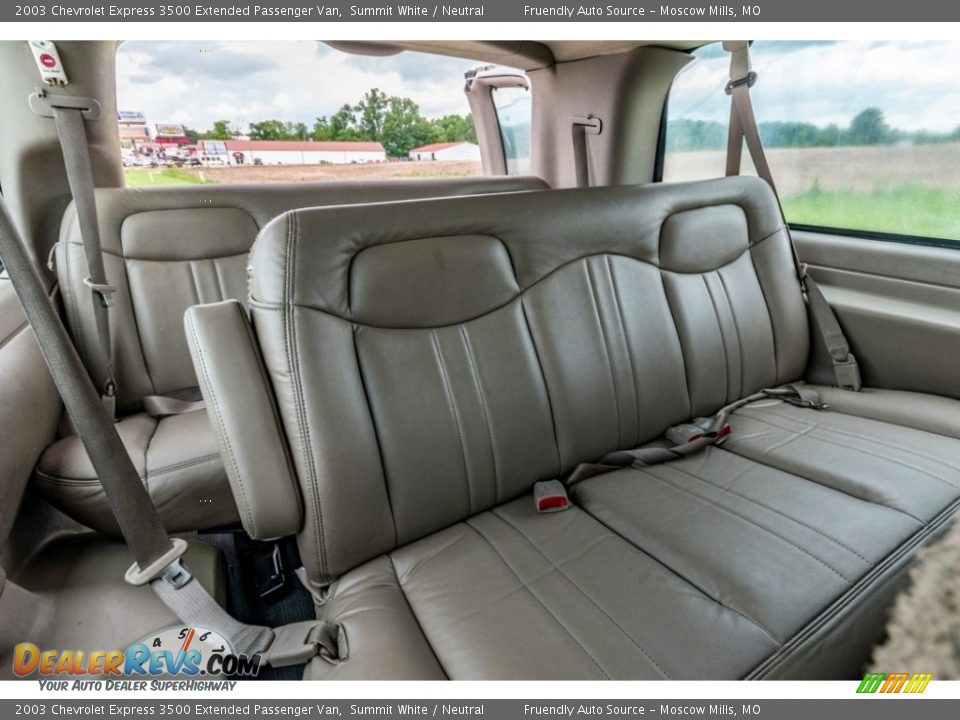 Rear Seat of 2003 Chevrolet Express 3500 Extended Passenger Van Photo #24