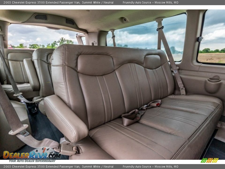 Rear Seat of 2003 Chevrolet Express 3500 Extended Passenger Van Photo #25